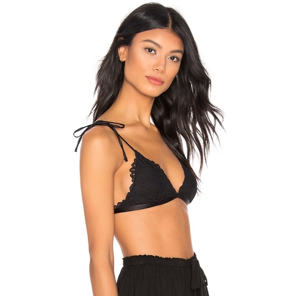Free people MILA bralette small new black lace - Picture 2 of 6